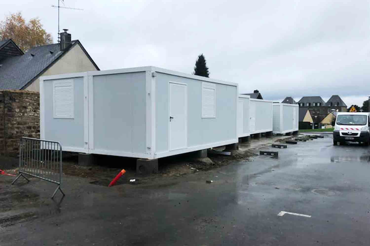 Ensemble modulaire pour des infrastructures dédiées aux sports et loisirs