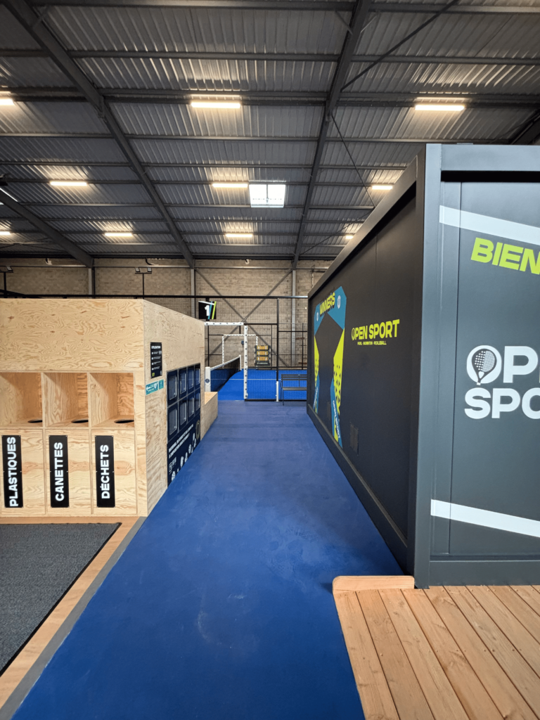 Vestiaire de terrain de padel