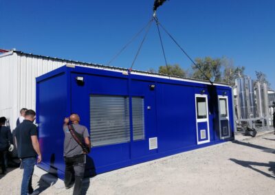 Shelter spécifique traitement de gaz