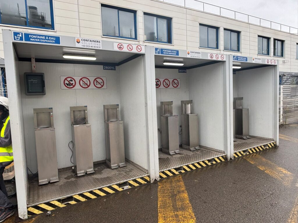 Chantiers de l'Atlantique : 36 Guérites de protection pour fontaines à eau
